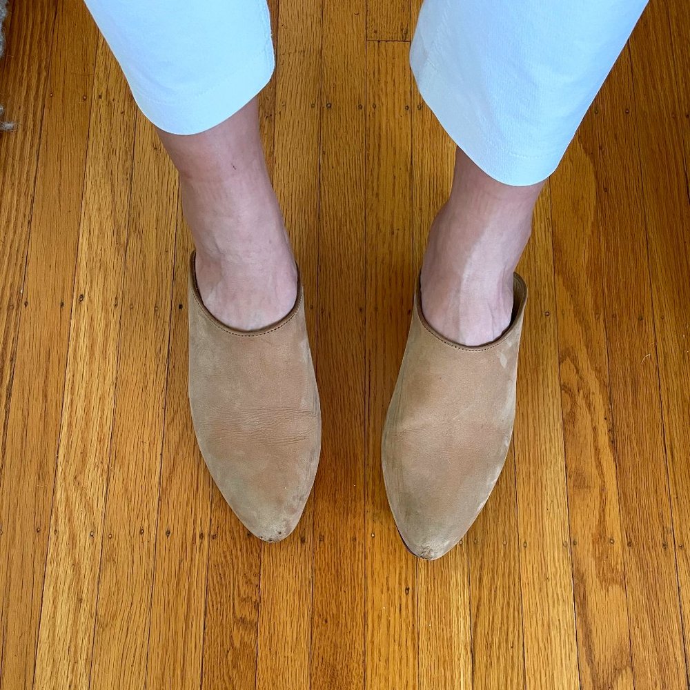 Nisolo Mariella Mule sz 9.5, sand